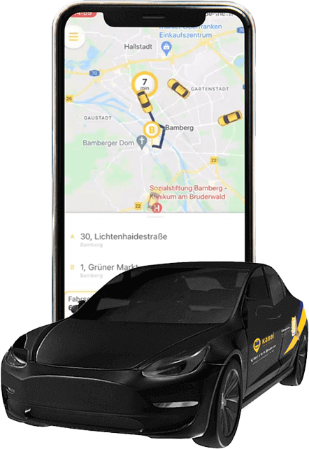 Kabbi App zur Bestellung von Taxi, Fahrservice und Krankenfahrten